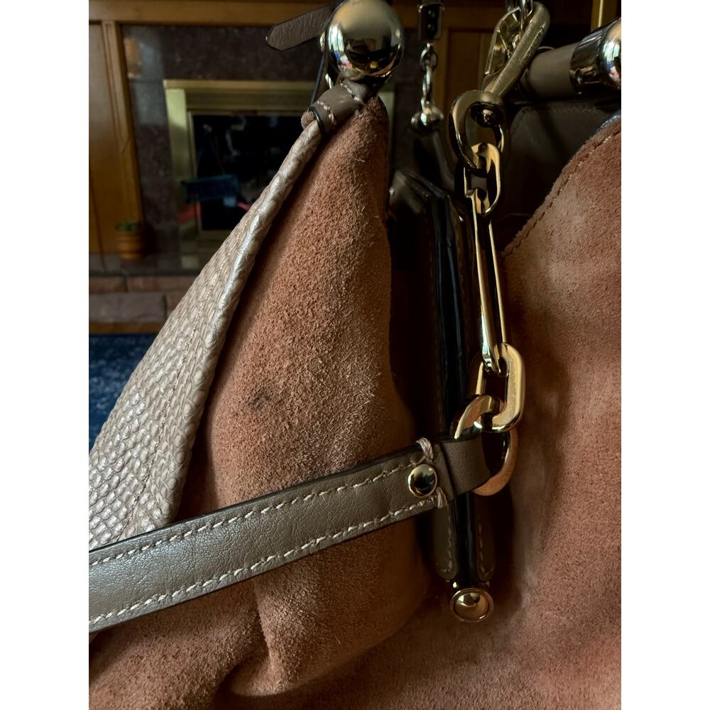 Coach Madison Collection Python Embossed Carrie Convertible Handbag - Picture 9 of 13